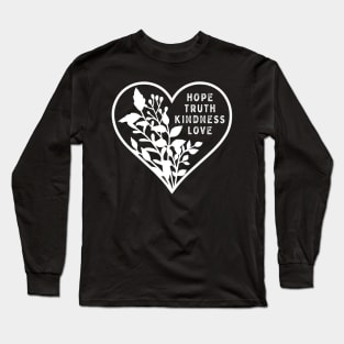 My Full Heart Flowers and Love Long Sleeve T-Shirt